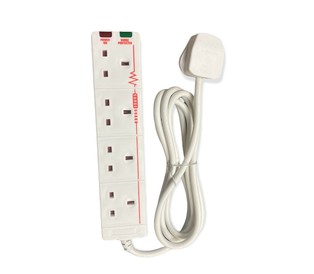 10x Masterplug Extension Leads 4 way 2 Metre Surge Protected White