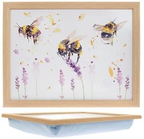 Country Life Bumble Bee Laptray with Cushioned Bean Bag Base by The Leonardo Collection