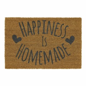 Happiness is Homemade Coir Door Mat 40cm x 60cm