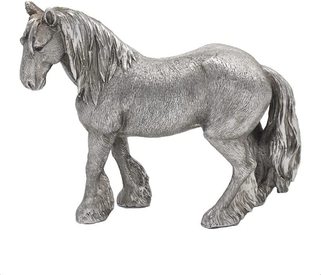 Silver Colour Cob Horse Ornament by The Leonardo Collection