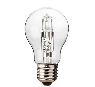 Diall E27 46W Classic Halogen Dimmable Light bulb, Pack of 3