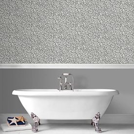 Contour Grey Pebbles Wallpaper
