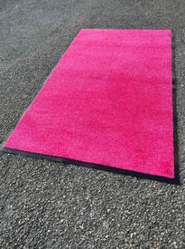 Fuchsia Pink Door Mat Barrier 90cm x 150cm Hall Rug Non Slip Washable