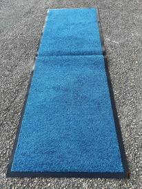 Blue Runner Barrier Mat 60cm x 180cm Hall Rug Non Slip Washable