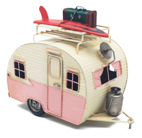 Pink Caravan Tin Model LP49678