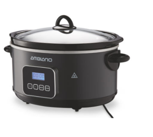 Ambiano Digital Slow Cooker 5.5 Litres Gunmetal Grey Colour