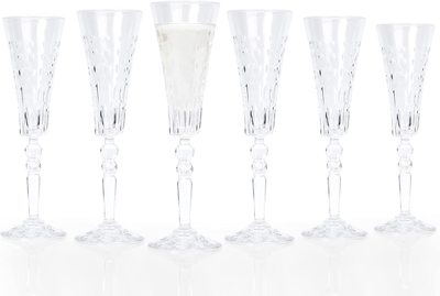 RCR Marilyn Set of 6 Champagne Glasses