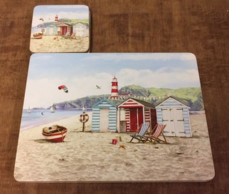 Seaside Table Mats and Drink Mats Four of Each