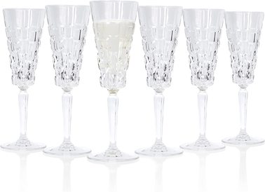 RCR Etna set of 6 champagne flutes