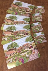 FARMYARD FOUR OF EACH PLACEMAT AND COASTERS