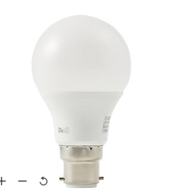 Diall 10W LED Light Bulb B22 Neutral White GLS