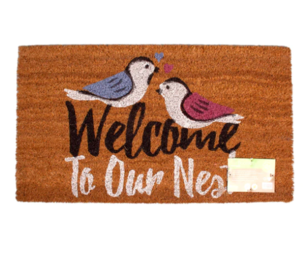 Welcome to my nest birds coir doormat 40cm x 60cm
