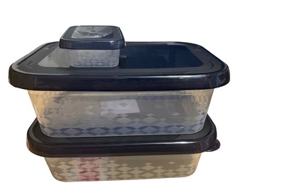 Set of 2 Lunch Boxes with Free Box for Sauce