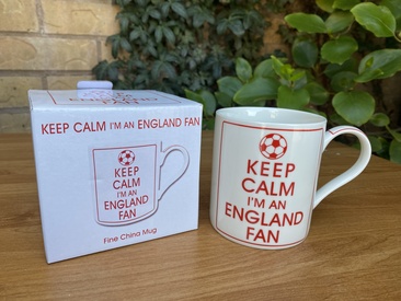 White Keep Calm I m England Fan Mug