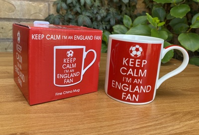 Red England Fan Mug