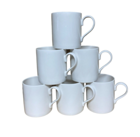 Set of 72 Plain White Fine Bone China Mugs Coffee Tea Mug Set Balmoral