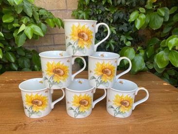 Sunflower Coffee Mug Set of 6