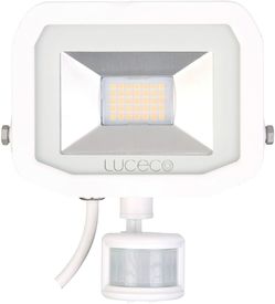 Luceco Guardian Slim Flood Light with PIR Motion Sensor 8W White