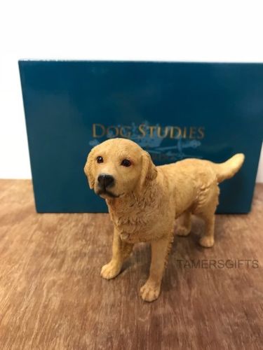 Leonardo Collection Golden Labrador Figure Ornament Dog Resin Figurine Gift Box 