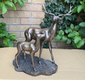 Stag ornament figurine bronze colour lp27203