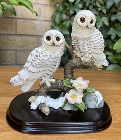 Twin Snowy Owl Ornament