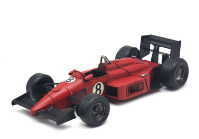 Red Formula One Style Tin Model
