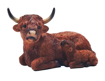 Highland Cow Ornament with Calf LP72465