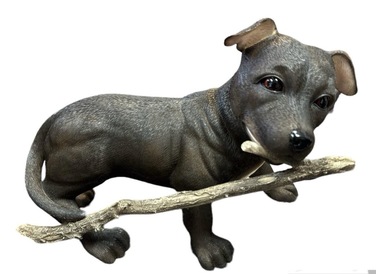 Large Staffy Ornament with Stick Dark Brown by The Leonardo Collection