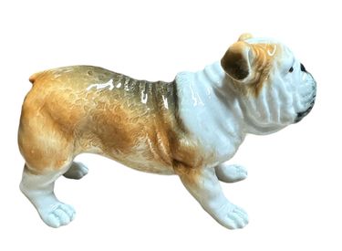 English Bulldog Ornament Porecelain