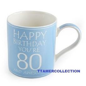 80th Birthday Mug Brand New in Box