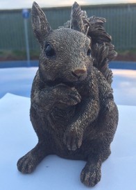 Medium Squirrel Statue By Leonardo Collection - Bronze Colour