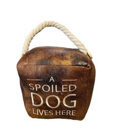 A Spoiled Dog Lives Here Doorstop by The Leonardo Collection