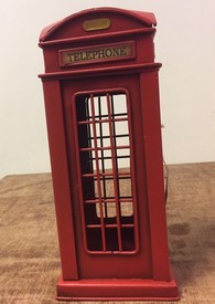 British Telephone Box Model Money Box