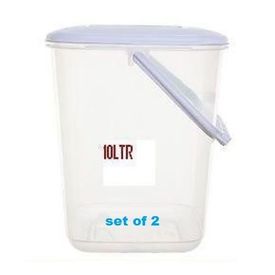 Pack of 2 Canister with Handle - 10 Litre Capacity