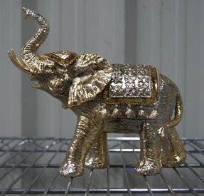 9 inch Gold Art Elephant Statue by Leonardo Collection