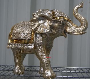 Large Gold Elephant Statue by Leonardo