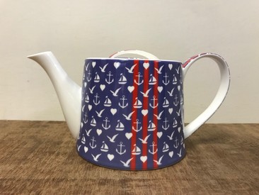 Nautical Porcelain Teapot
