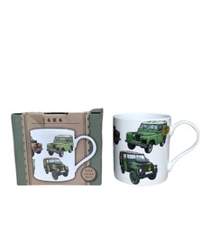 4x4 Mug Car - Vintage Land Rover Mug Gift Boxed
