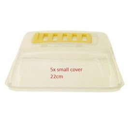 22cm Small Set of 5 Strong Plastic Vented Propagator Cover Lid