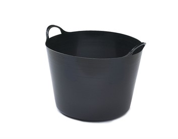 14L Small Black Plastic Builders Buckets
