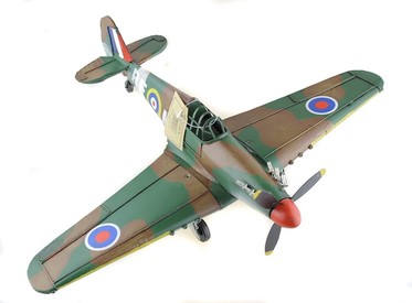 Metal Tin World War II RAF Hurricane Plane Model