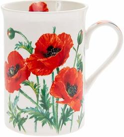 Red Poppy Flower Mug by Leonardo Collection