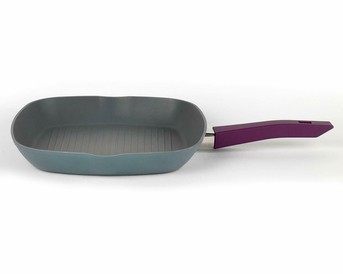 28cm Square  Non Stick Large Griddle Pan - Purple