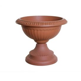 Terracotta 42cm Grecian Plastic Urn Garden Patio Planter Plant Pot Bowl