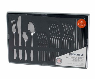24 Piece Stainless Steel Kitchen Dining Cutlery Set - Six of Each Item
