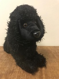 Fluffy Black Poodle Doorstop by Leonardo Collection