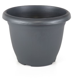 Anthracite / Gunmetal Grey Round Plant Pots
