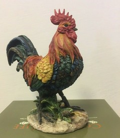 Small Cockerel Statue Ornament Gift by Leonardo Collection