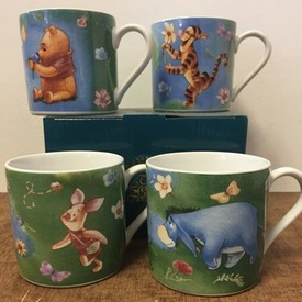 Set of 4 Winnie the Pooh Mugs