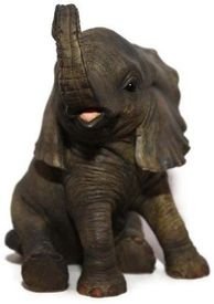 13.5cm Sitting Baby Elephant Ornament Figurine by Leonardo Collection LP12862